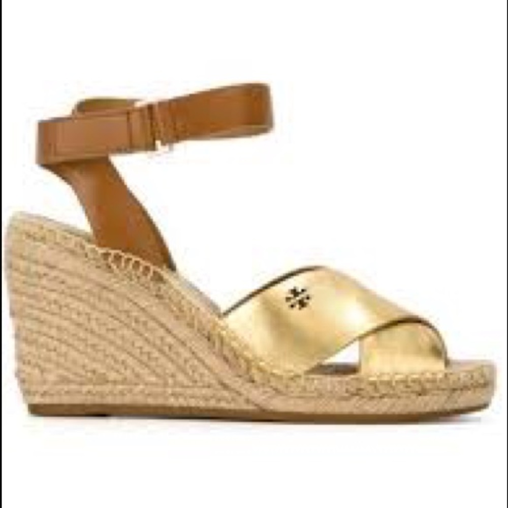 Tory Burch Wedges Gold 11